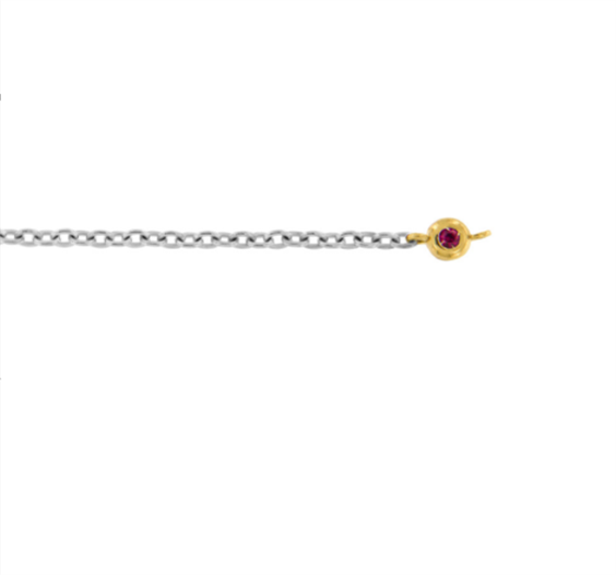 Bracciale Dédié in Titanio Rubino sintetico 0.01 Ct BRD2600 RU;001;GI - BRD2600 RU;001;GI